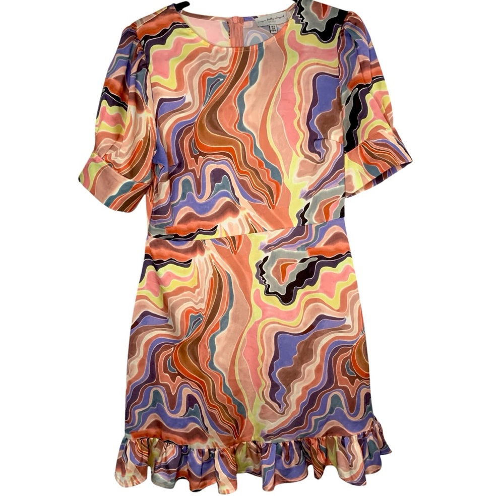 Never Fully Dressed Multicolor Swirl Dress